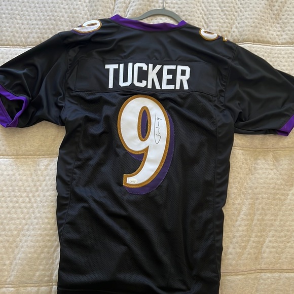Tops - Signed Ravens Justin Tucker Jersey
